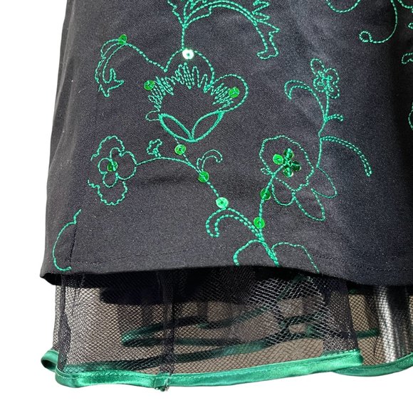 Steppin Out Green Sequence Dress Plus Size - Picture 9 of 14